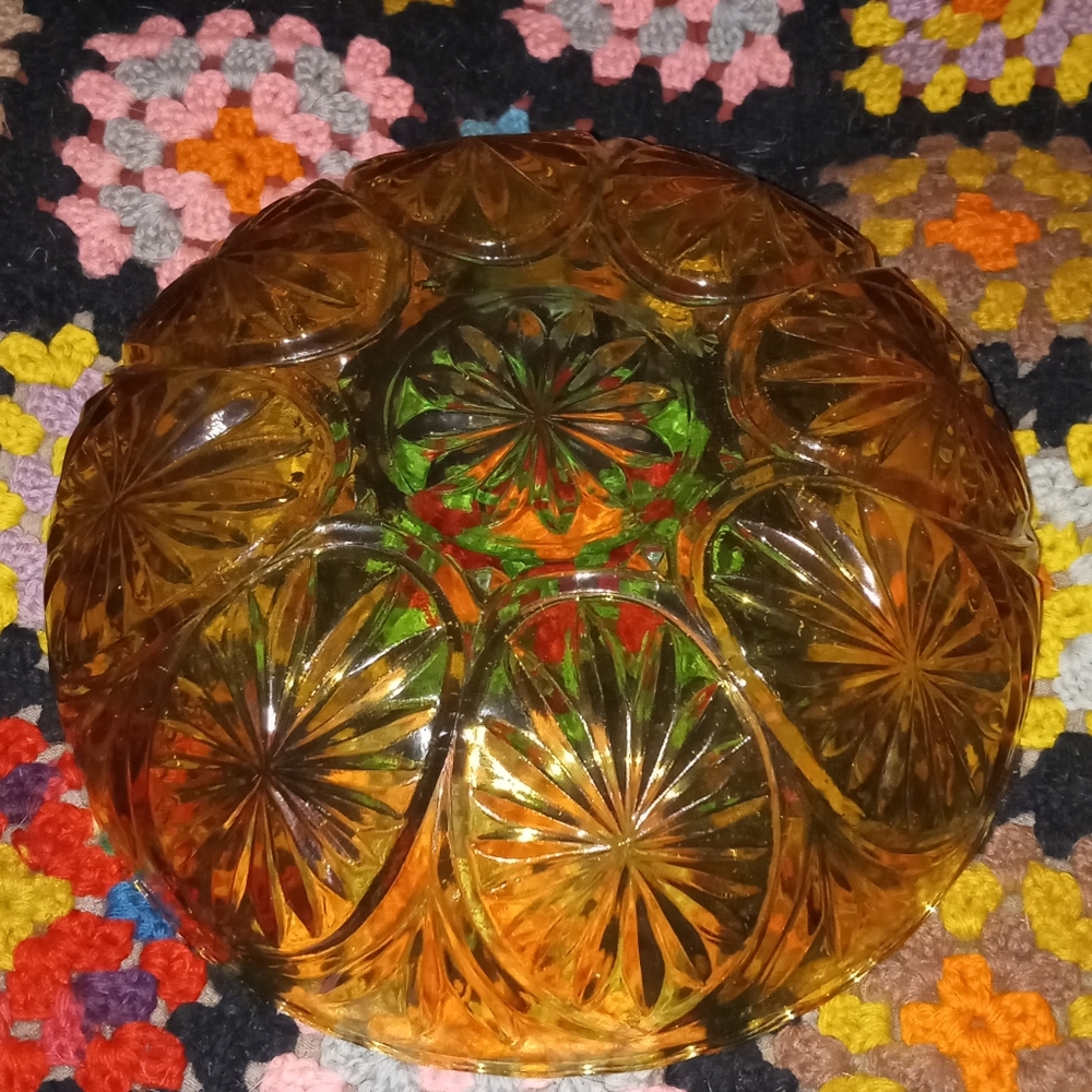 Amber bowl, vintage